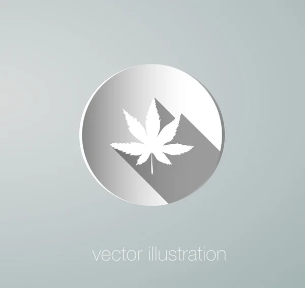 Pictogram cannabis papier — Stockvector