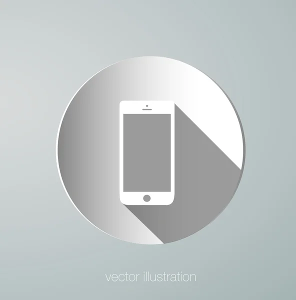 Icônes de papier téléphone — Image vectorielle