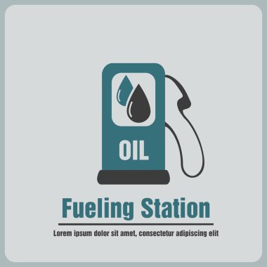Fueling station clipart