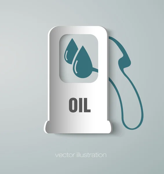 Ikonen bränslesystemets pump — Stock vektor