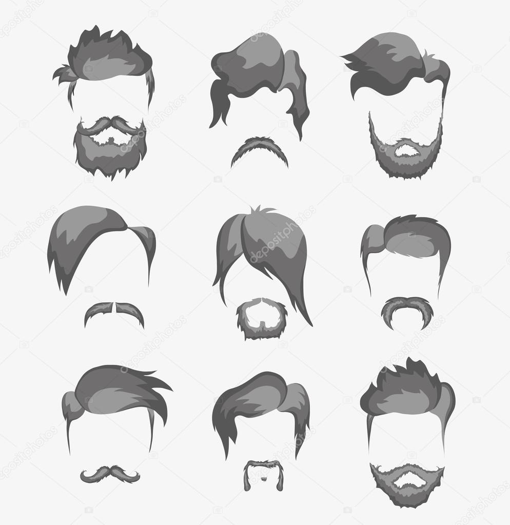mustache, beard and hairstyle hipster