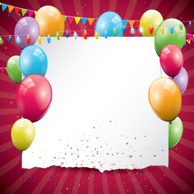 renkli birthday arka plan