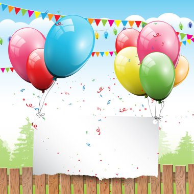 renkli birthday arka plan