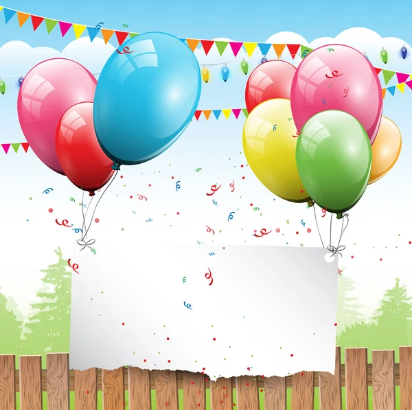 Colorful Birthday background — Stock Vector