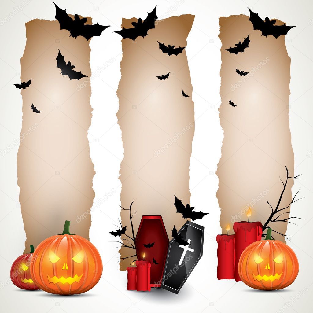 Halloween vertical banners