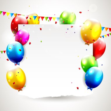 tatlı birthday arka plan ile boşaltmak