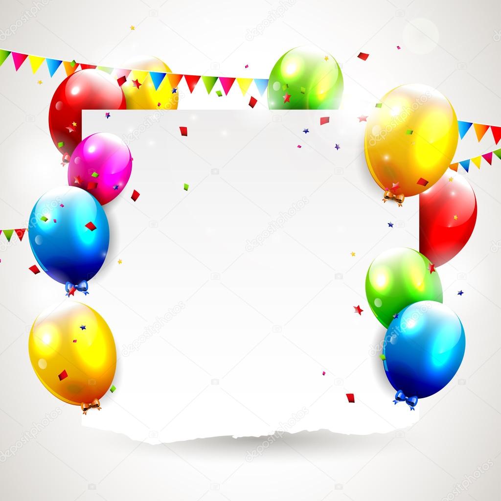Sweet birthday background with copyspace