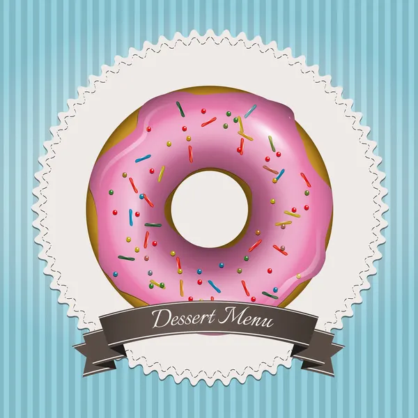 Dessert menyn design — Stock vektor