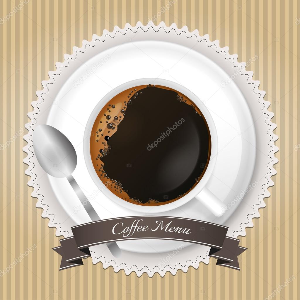 Coffee menu background