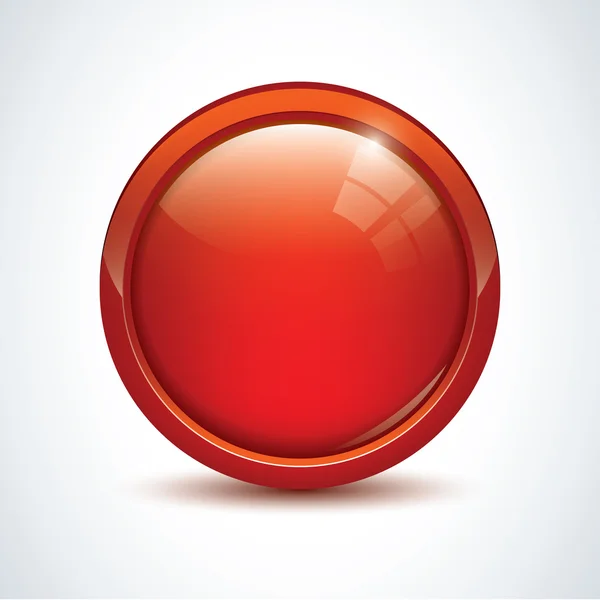 Bouton rouge — Image vectorielle