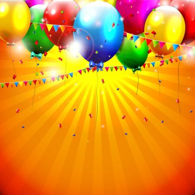 renkli birthday arka plan