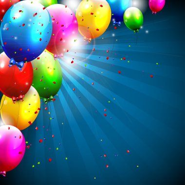 renkli birthday arka plan