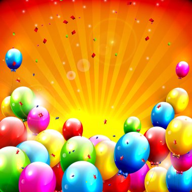 renkli birthday arka plan