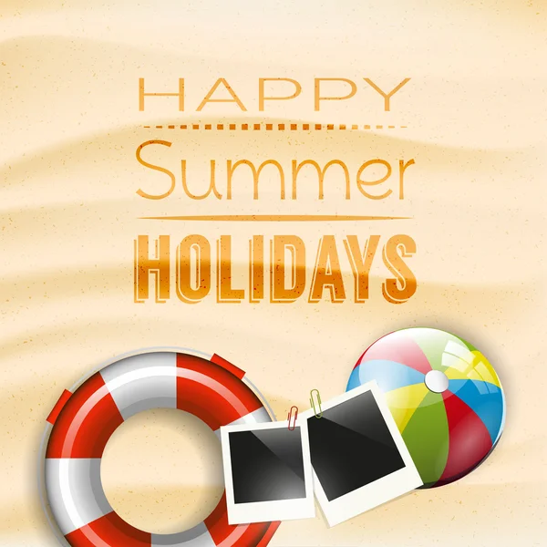 Summer holidays poster — Stock Vector