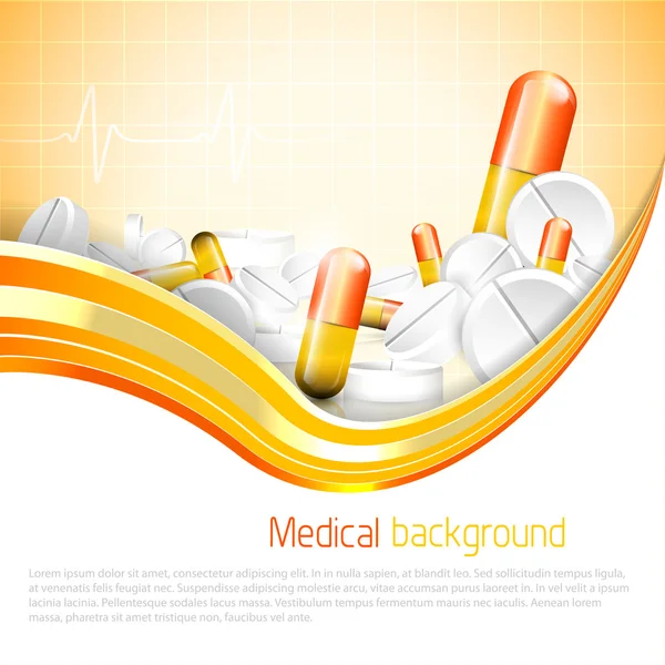 Medical background with copyspace — Stock Vector