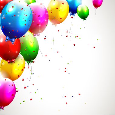 Modern renkli birthday arka plan