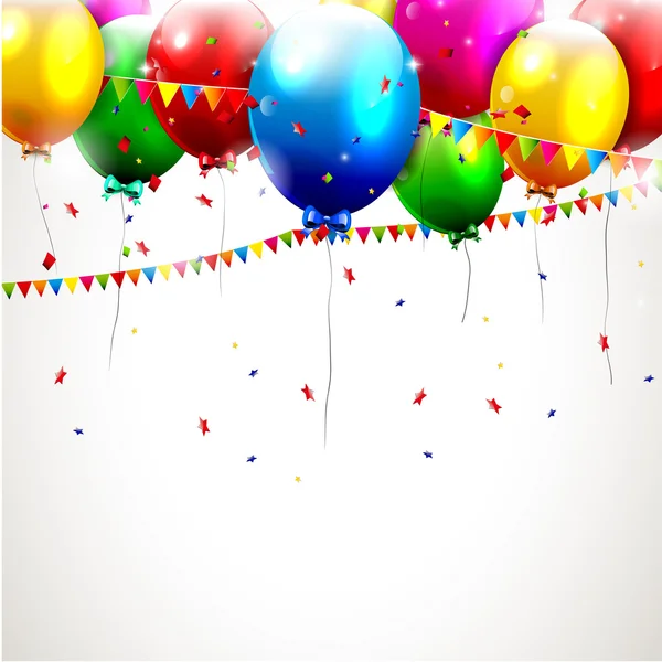 다채로운 생일 배경 — 스톡 벡터