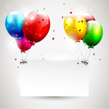 Modern birthday background with place for text