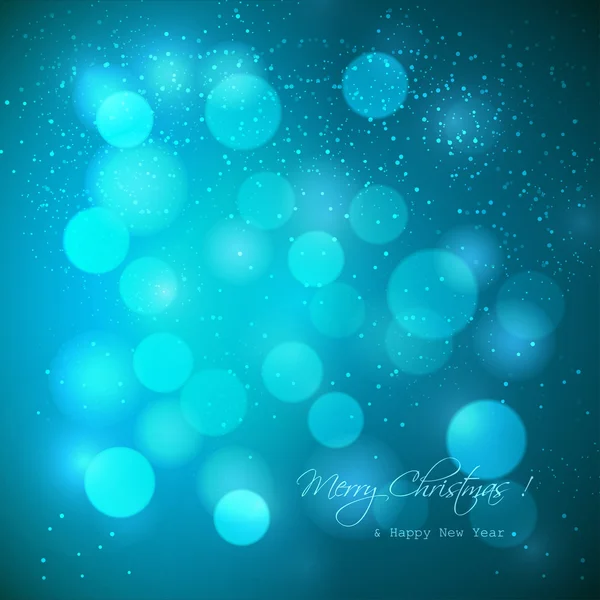 Navidad fondo azul — Vector de stock