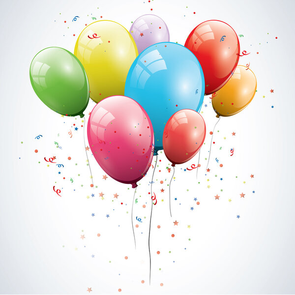 Блестящие воздушные шары
