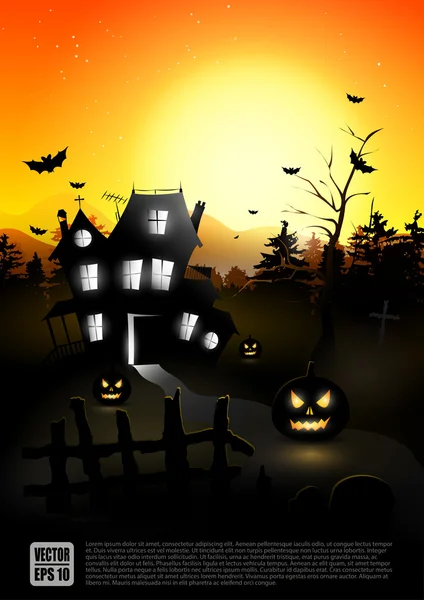 Halloween affisch — Stock vektor