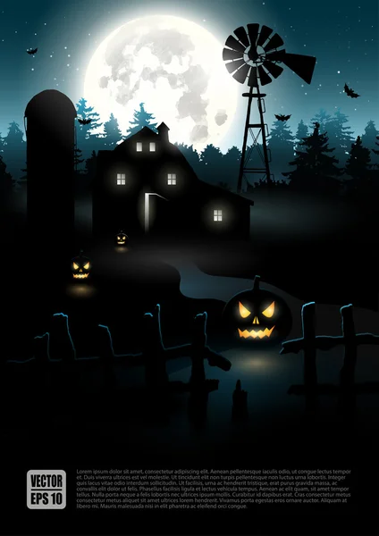 Plakat Halloween — Wektor stockowy