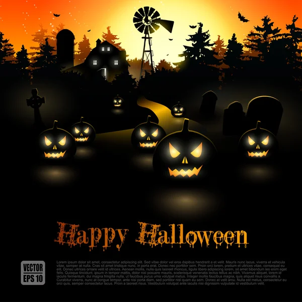 Halloween-plakátot — Stock Vector