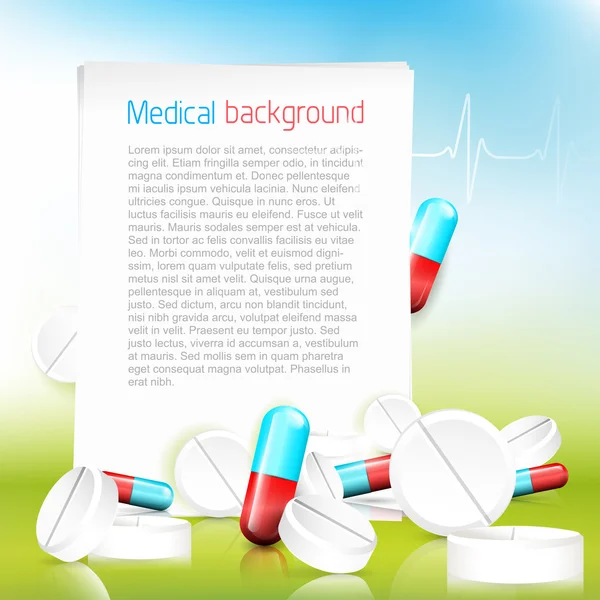 Medical background — Stock Vector