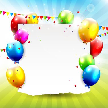 renkli birthday arka plan