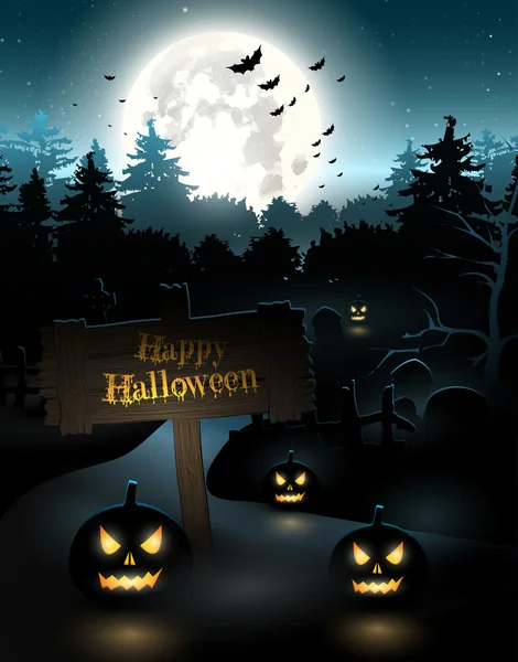 Cartel de Halloween — Archivo Imágenes Vectoriales