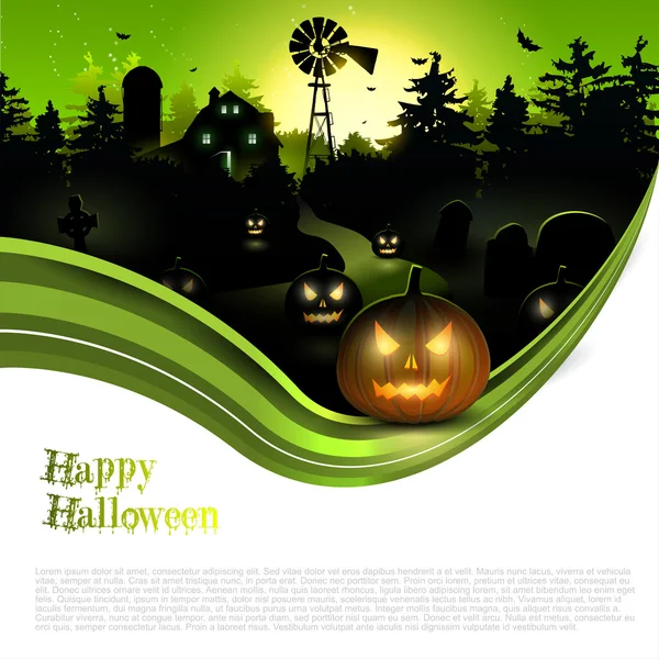 Moderne halloween achtergrond — Stockvector