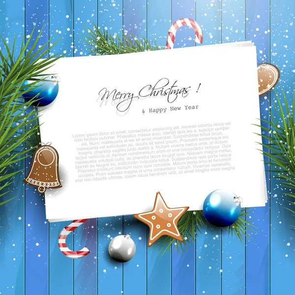 Christmas greeting card — Stock Vector