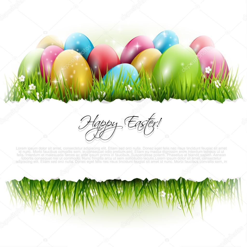 Easter background with copyspace
