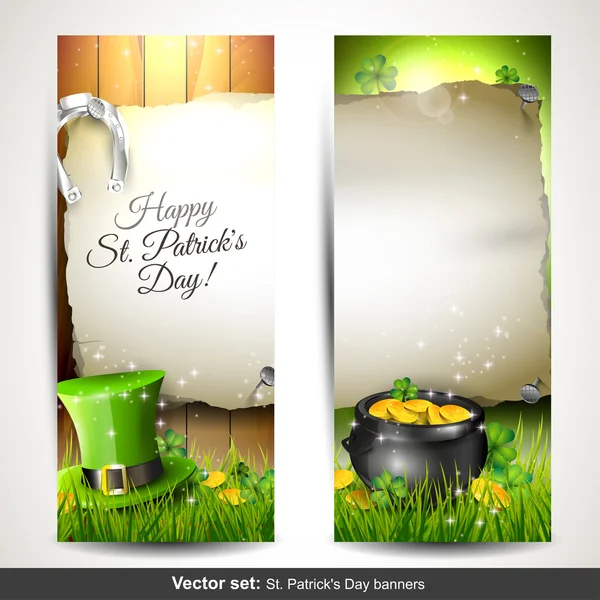 St. patrick 's day banner — Stockvektor