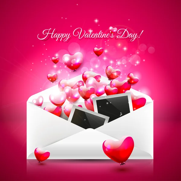 Valentine's Day greeting card — Stock Vector