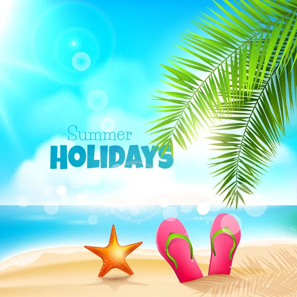 Summer holidays — Stock Vector