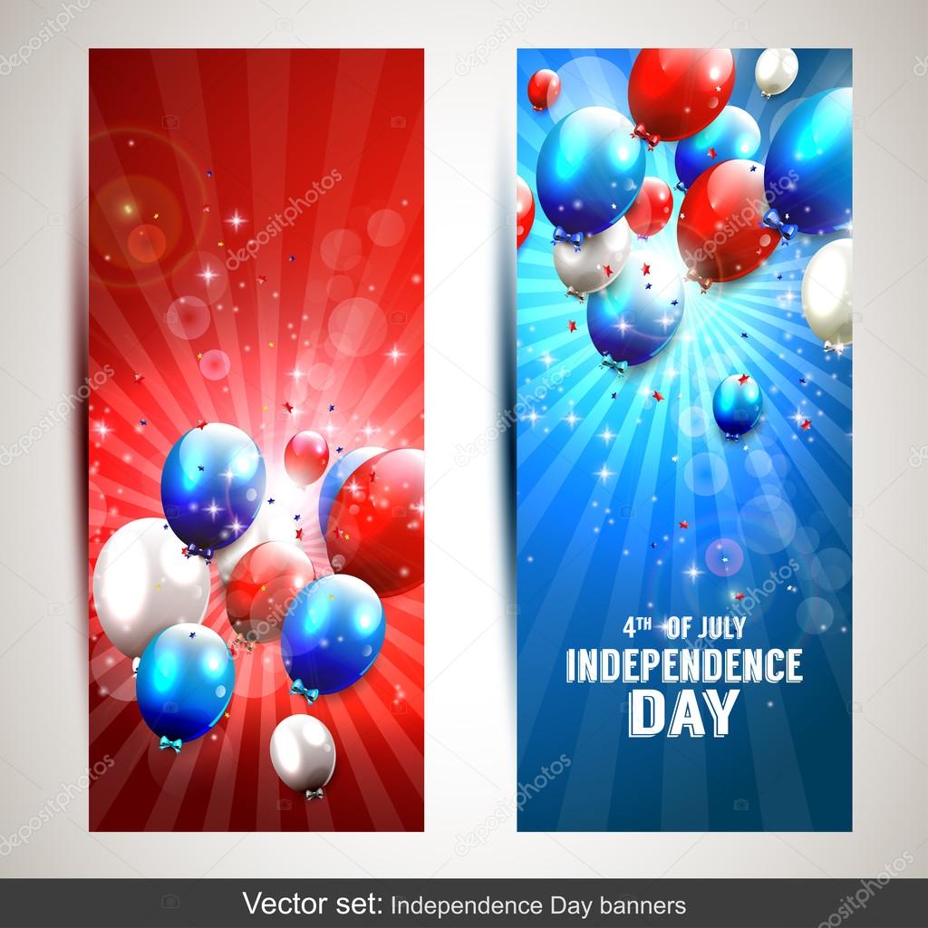 Independence day banners