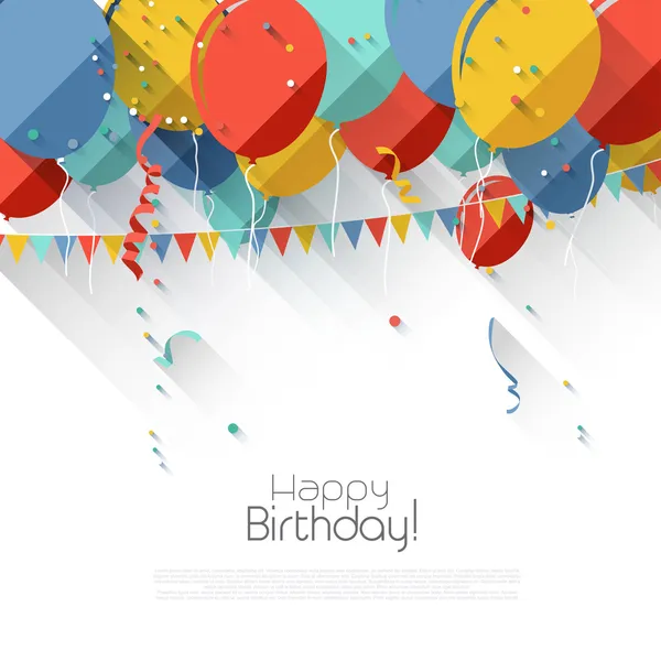 Balony urodzinowe — Wektor stockowy