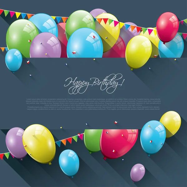 Sweet birthday background — Stock Vector