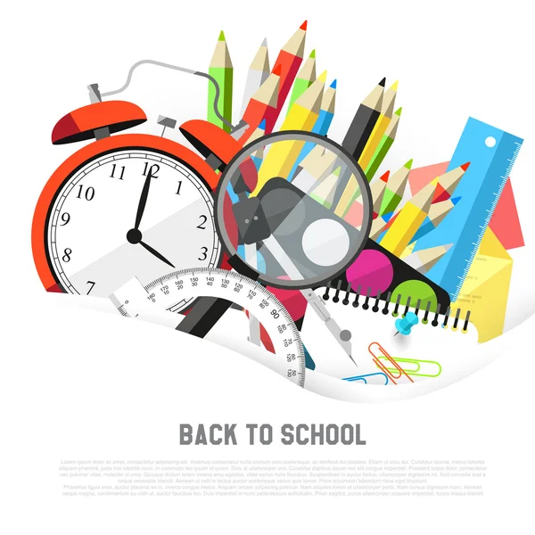 Back to school background — Stock Vector