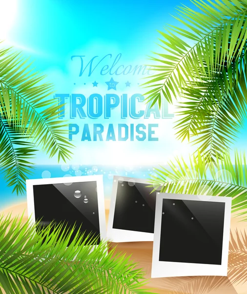 Paraíso tropical — Vetor de Stock