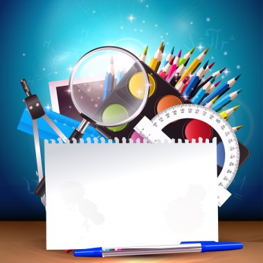 okula dönüş - vektör arka plan