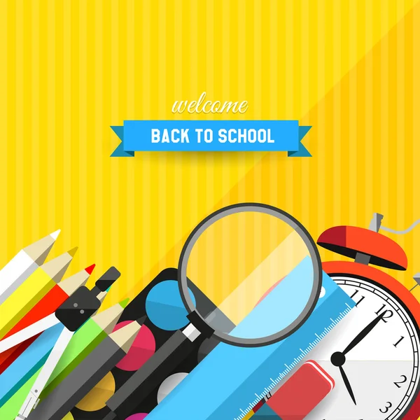 Back to school background — Stock Vector