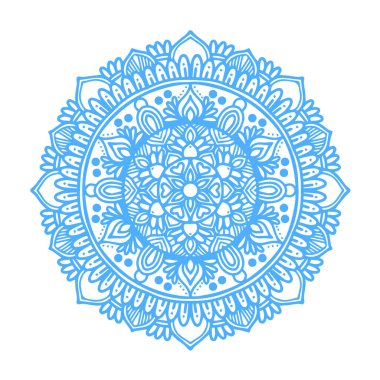 Vektör mandala tasarım illüstrasyonu