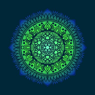 mandala vektör sanat şablonu çizimi