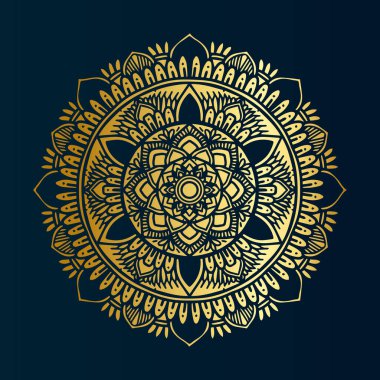 Gradyan renk tasarımlı çiçek mandala şablon sanatı