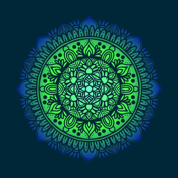 Mandala Vector Arte Plantilla Ilustración — Archivo Imágenes Vectoriales