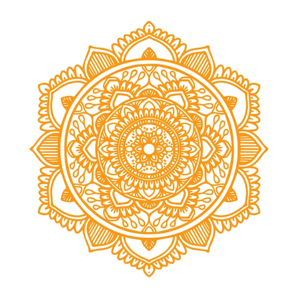 Mandala dövme tasarımı vektör sanat çizimi şablonu