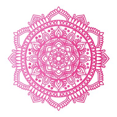 Vektör çiçek tasarımı konsepti mandala illüstrasyonu