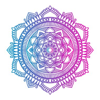 Vektör çiçek tasarımı konsepti mandala sanat illüstrasyonu